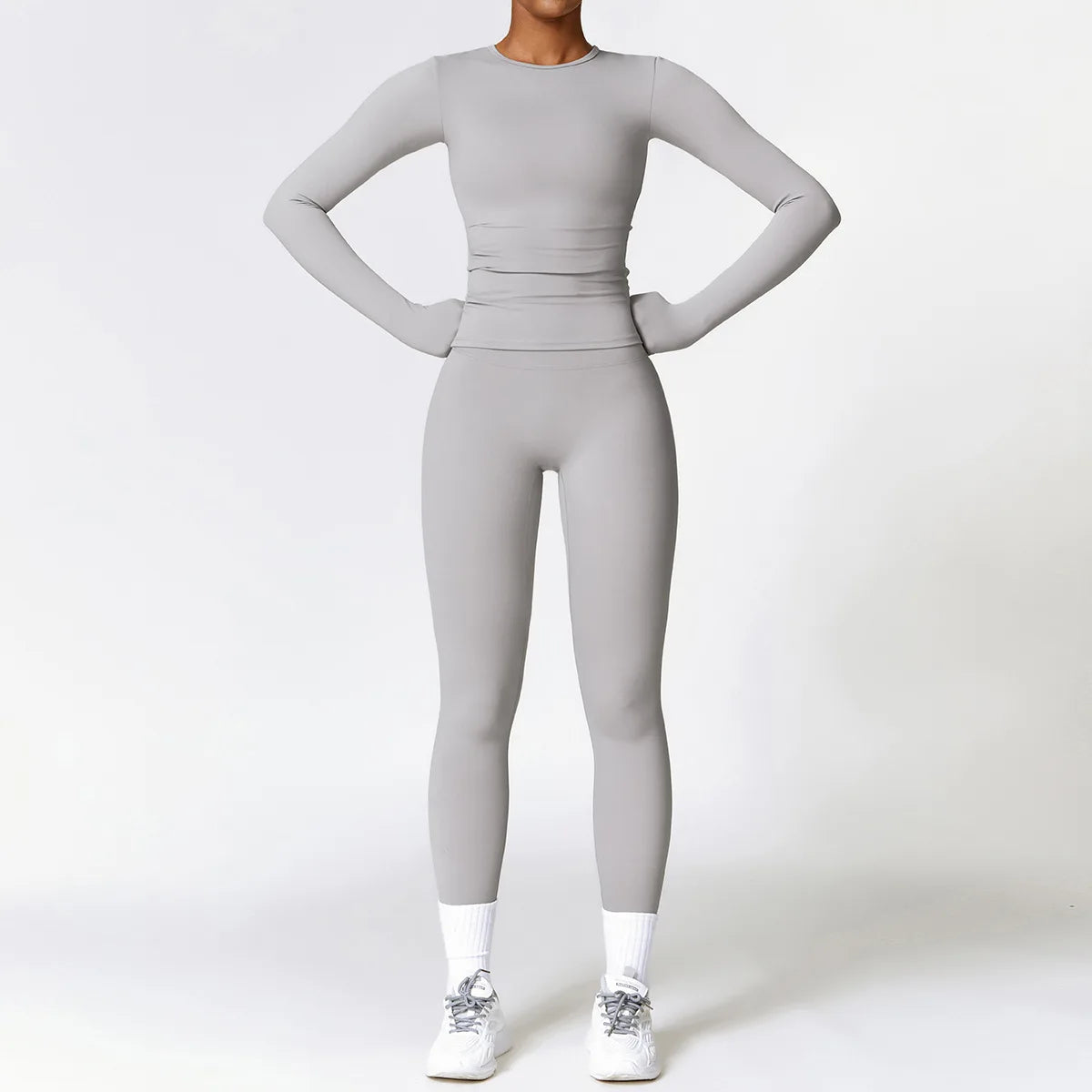 Long Sleeve Yoga Bodysuit Shapewear- Mila