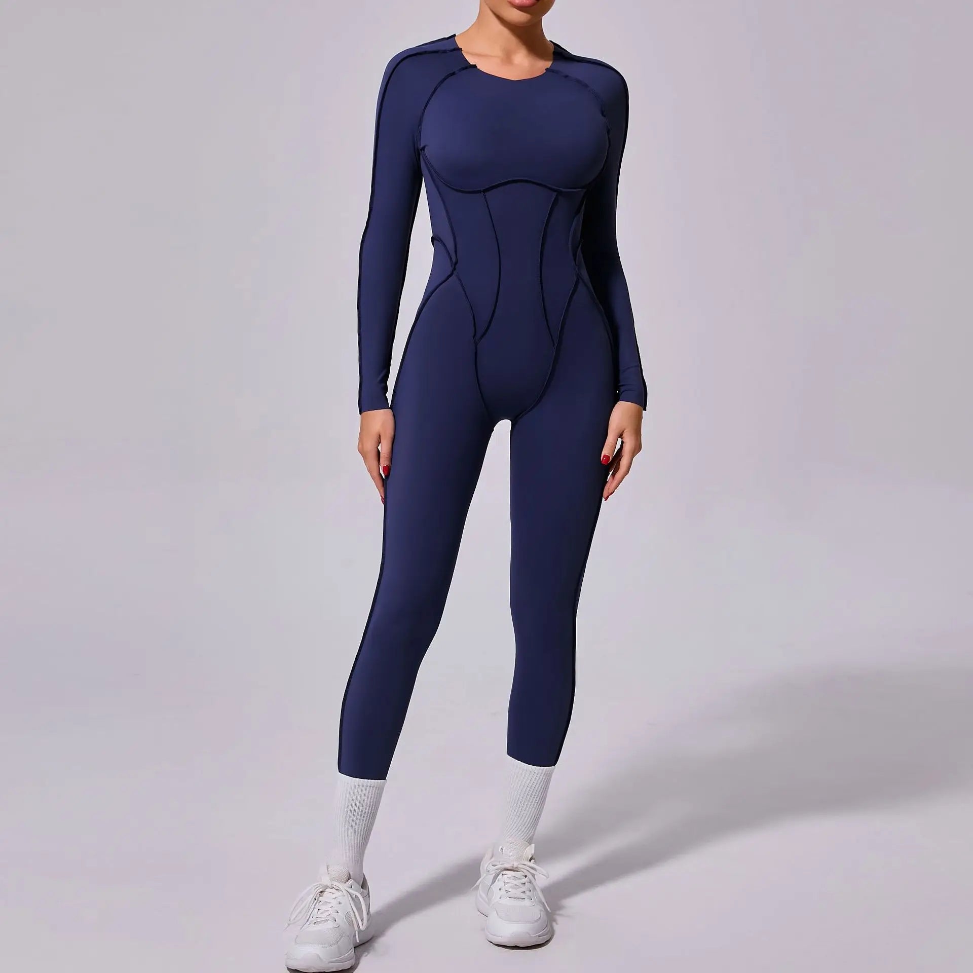 Sporty Geometric Jumpsuit- Juno