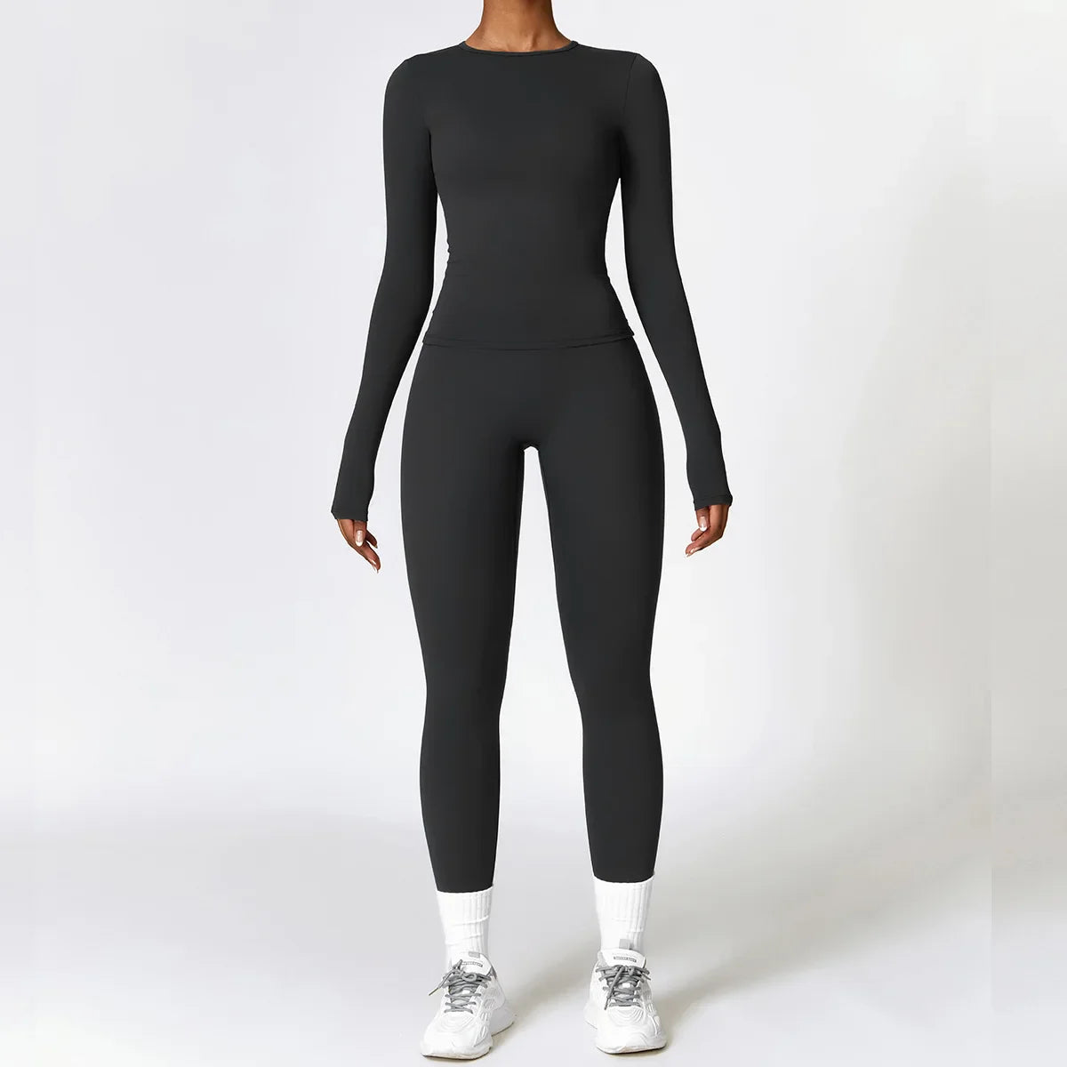 Long Sleeve Yoga Bodysuit Shapewear- Mila