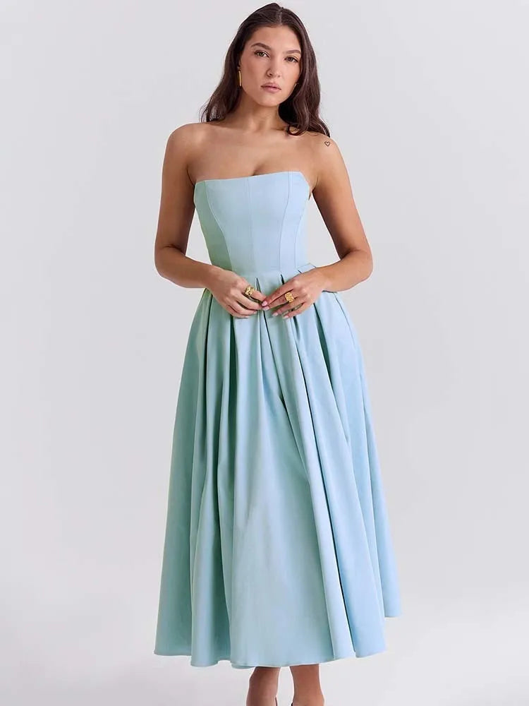 Evelina Pleated Midi
