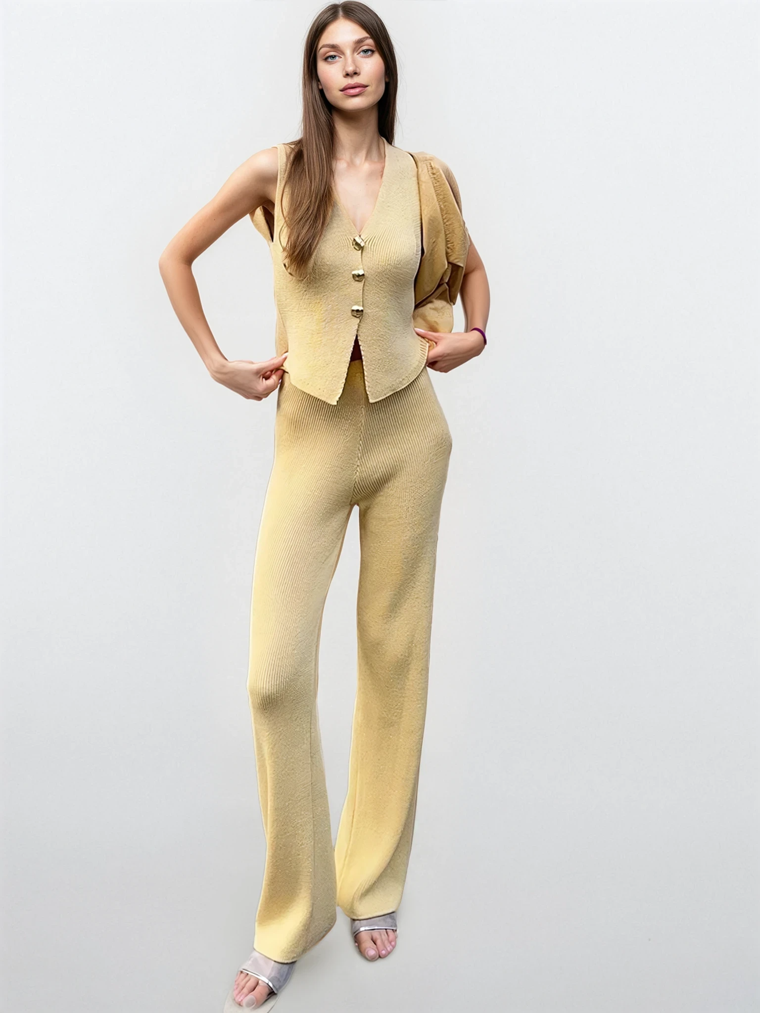 Solenne Knit Button Set
