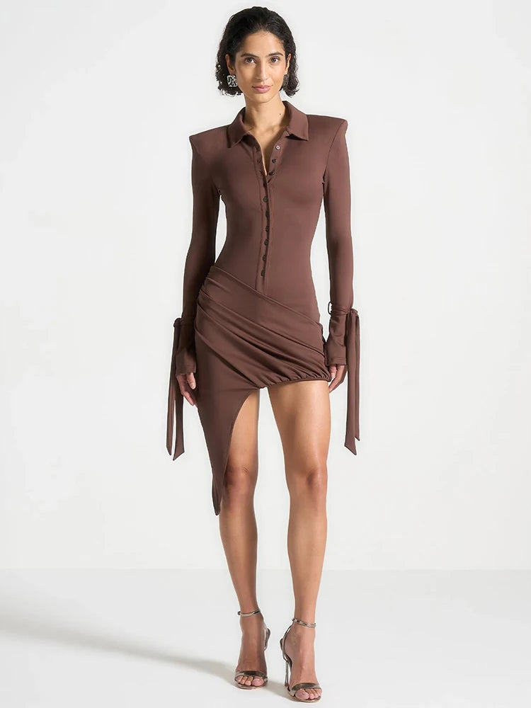 Venyra Ruched Mini Dress