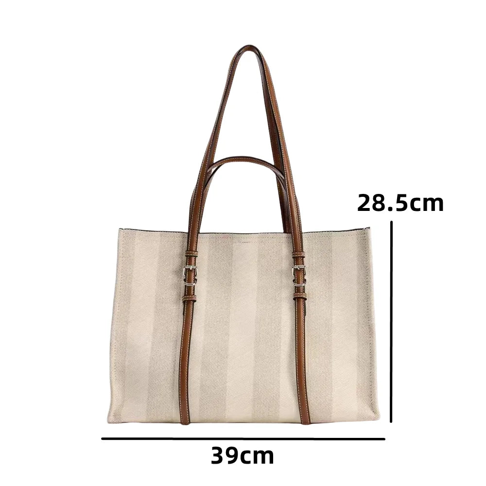 Casual canvas tote bag- Eliza