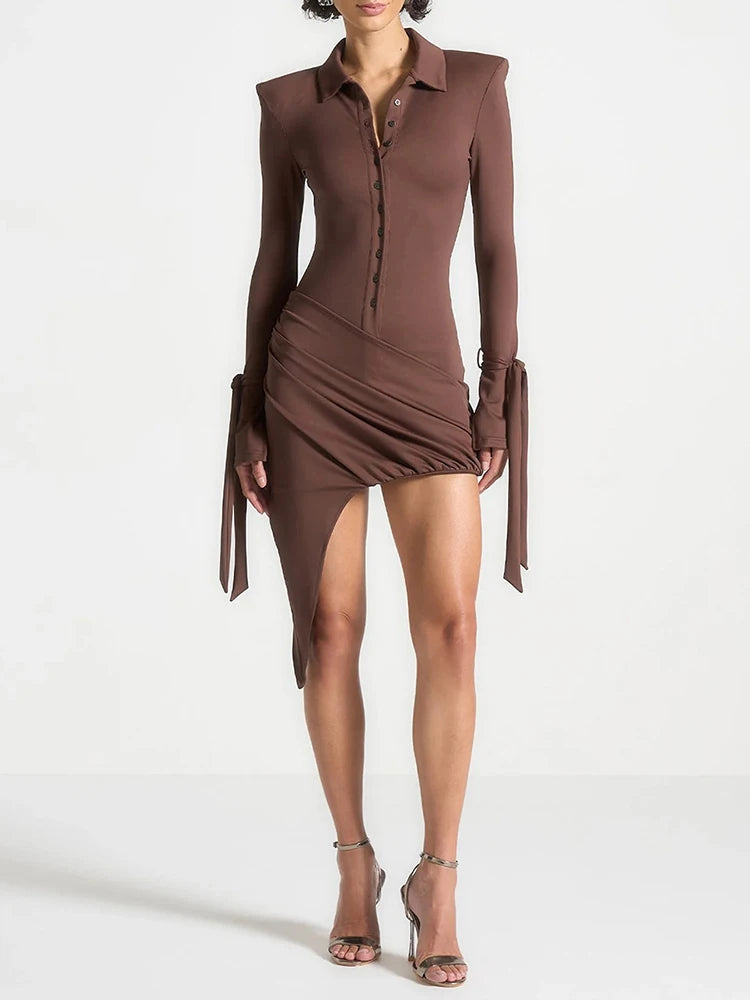 Venyra Ruched Mini Dress