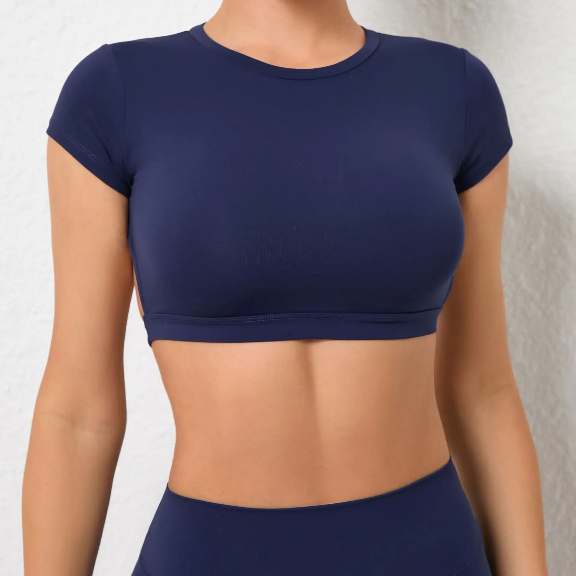 Sporty Open Back Yoga Top- Zoe