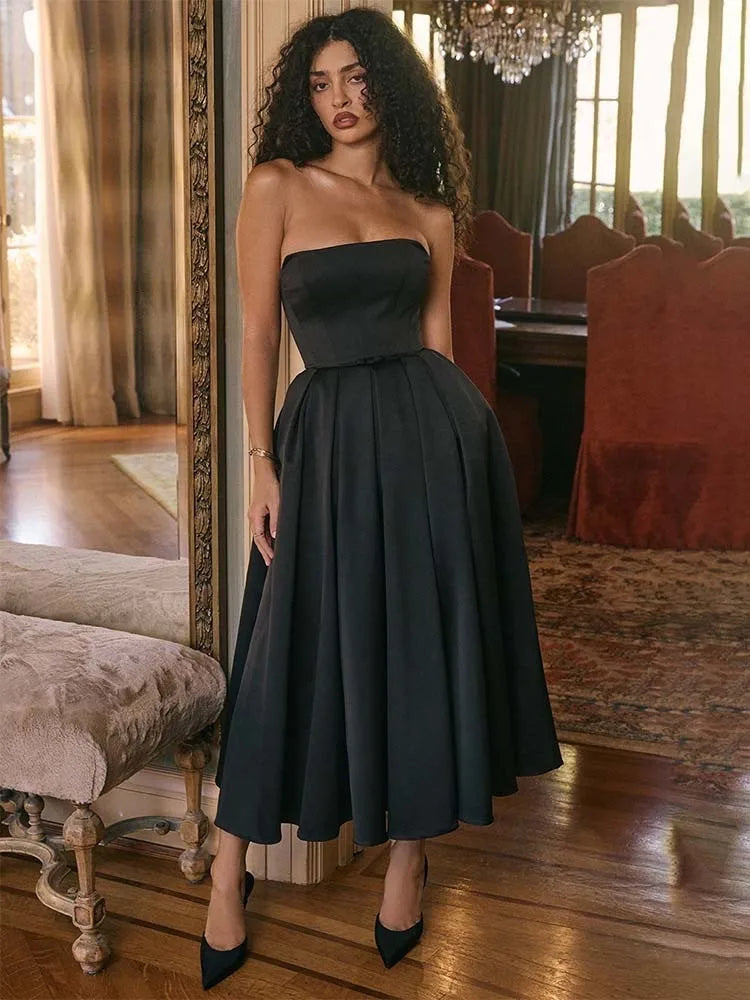 Evelina Pleated Midi