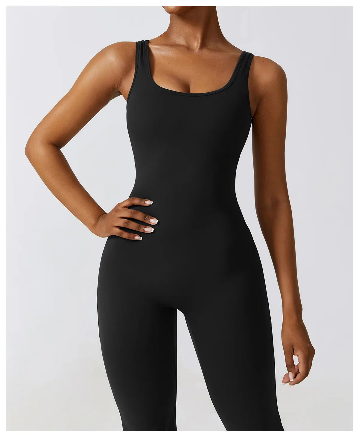 Open Back Yoga Jumpsuit- Tess