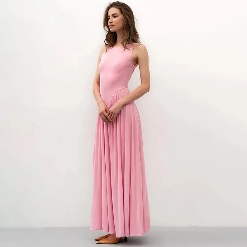 Zyra Pink Drape Maxi