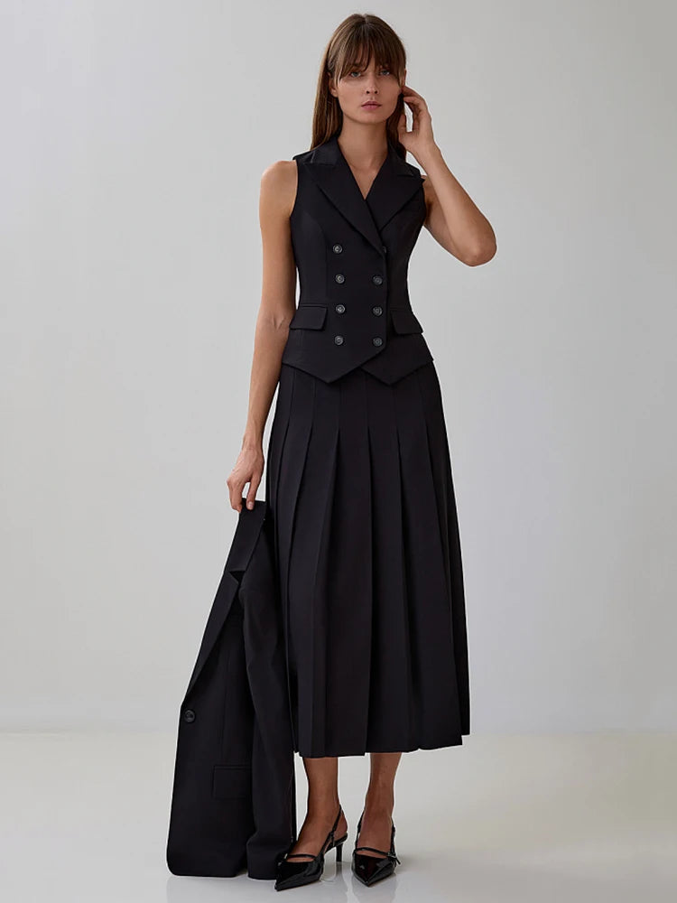 Corvina Pleated Vest Set