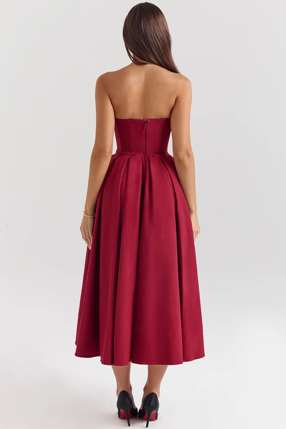 Evelina Pleated Midi