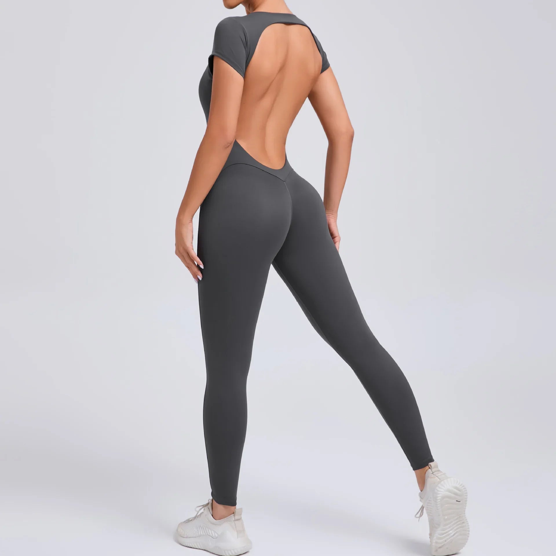 Open Back Yoga Jumpsuit- Nasia