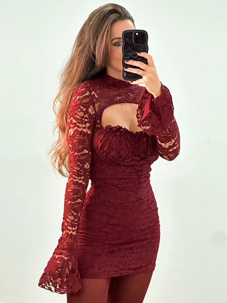 Lace Hollow Dress - Venice