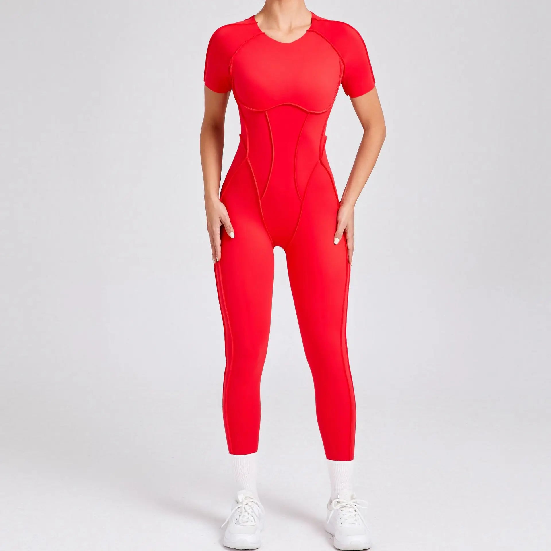 Sporty Geometric Jumpsuit- Juno