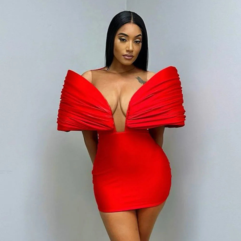 Red Satin Bliss Dress