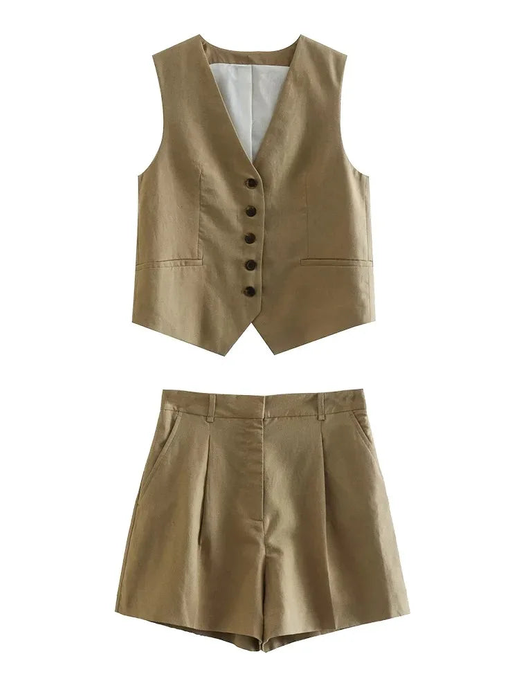 Valesse Linen Button Set