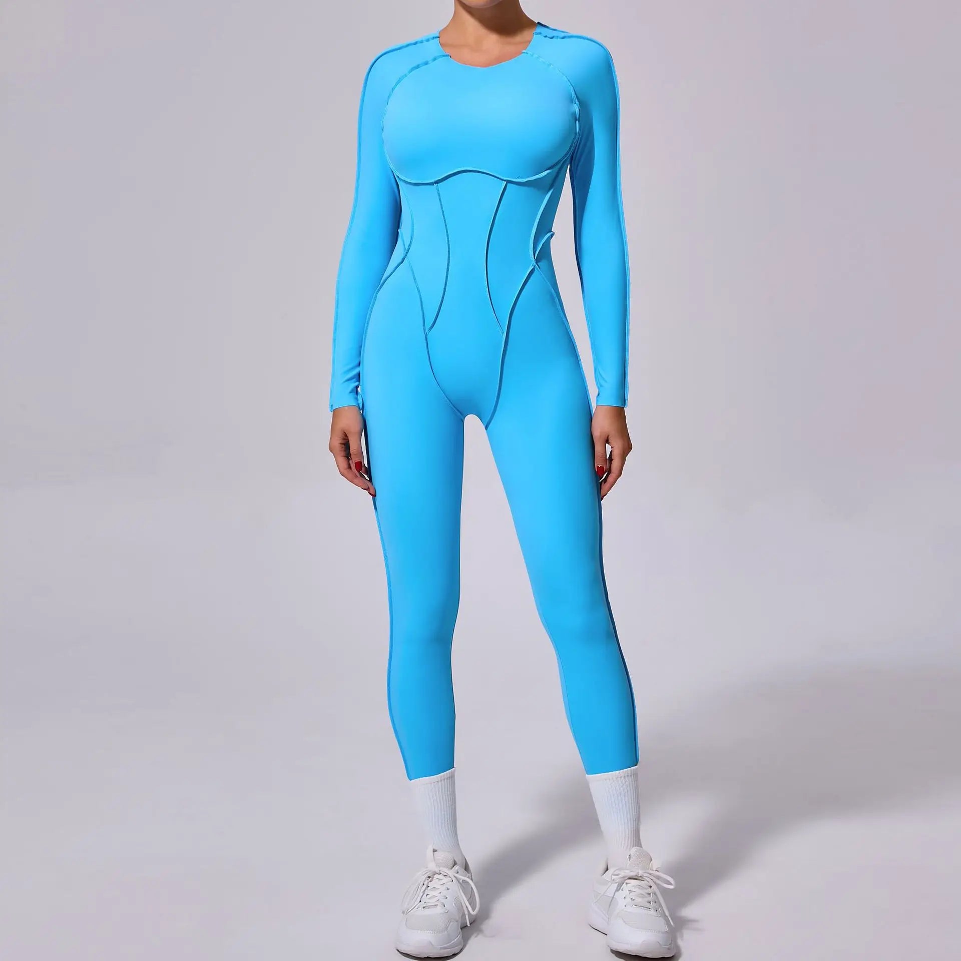 Sporty Geometric Jumpsuit- Juno