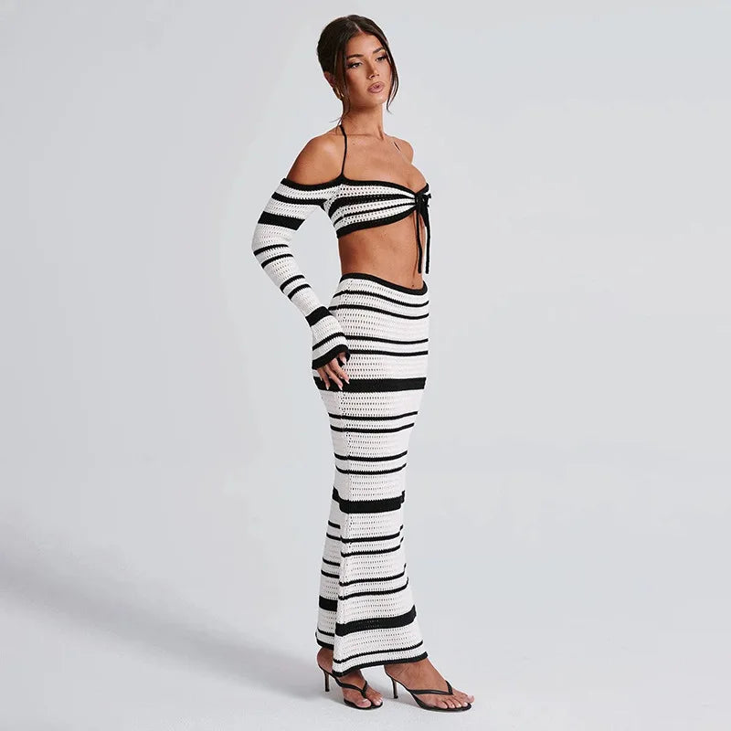 Natalia Striped Chic Set