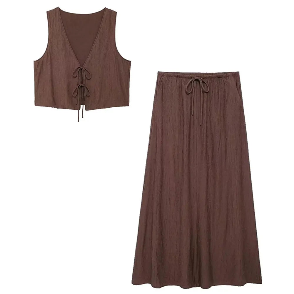 Serenya Pleated Bow Set