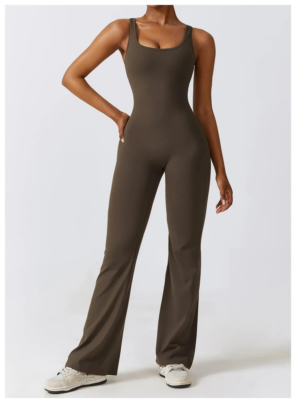 Open Back Yoga Jumpsuit- Tess