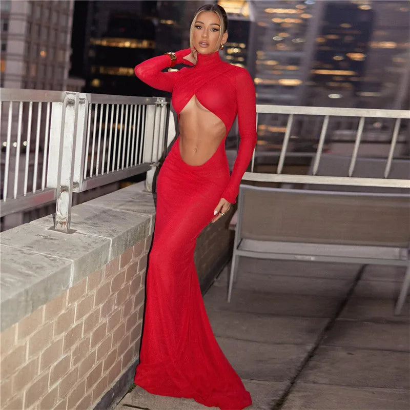 Red Enigma Maxi Dress