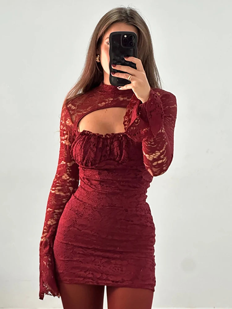 Lace Hollow Dress - Venice