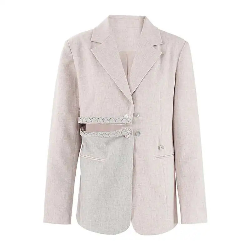 Eloria Spliced Apricot Blazer