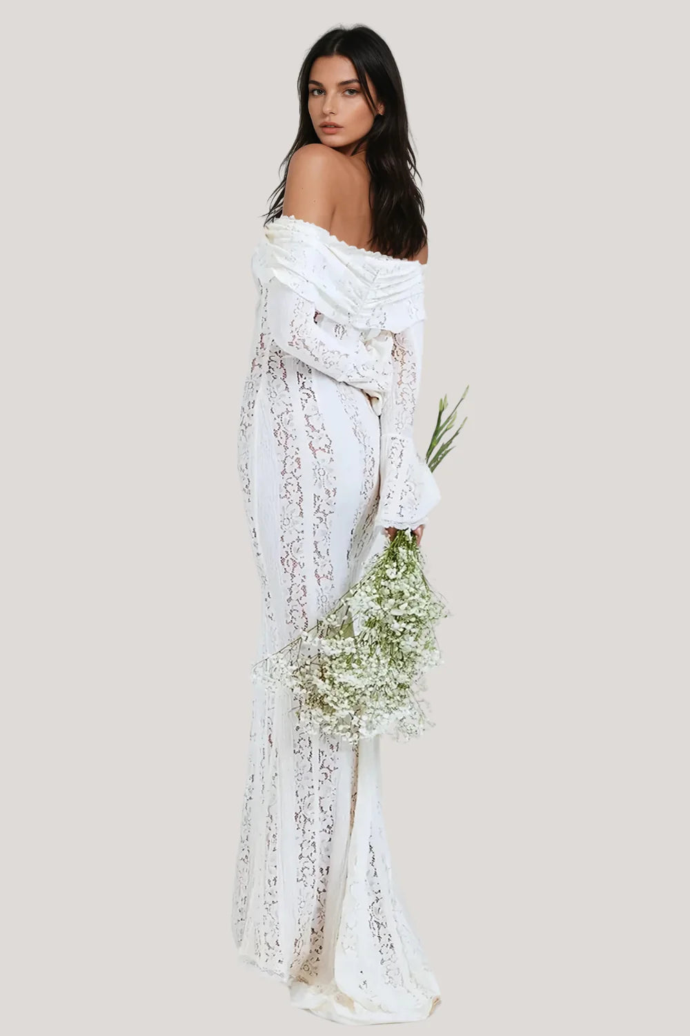 Valentina Lace Cutout Maxi