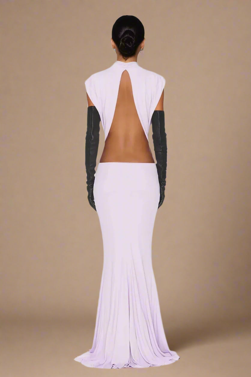 Veyra Violet Cutout Gown