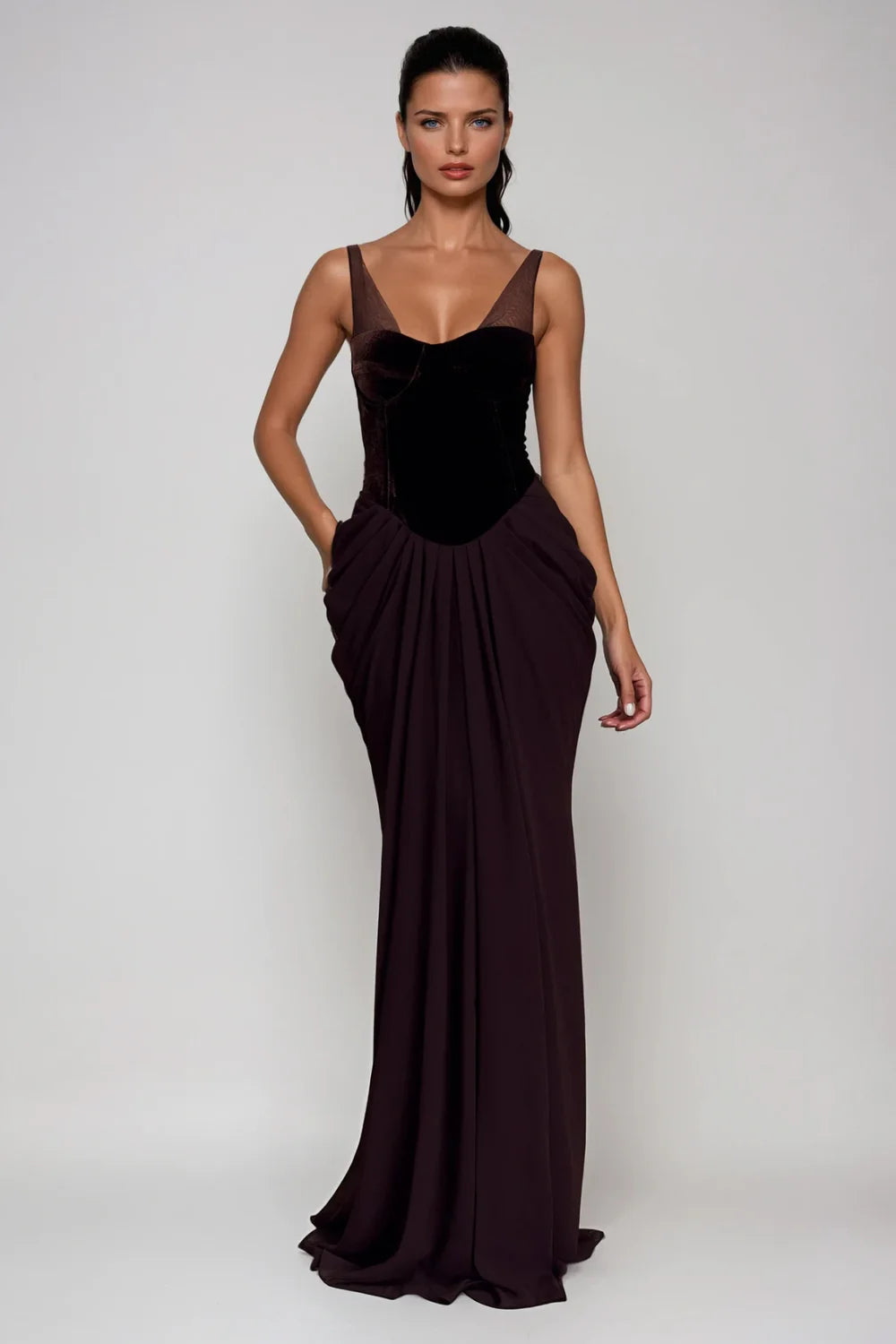 Vienna Velvet Corset Gown