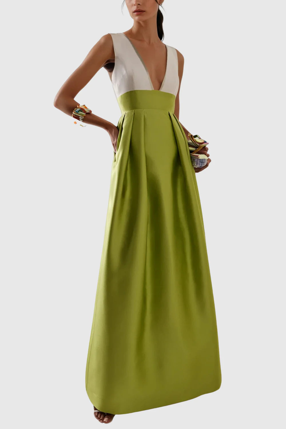 Aria Patchwork Evening Gown