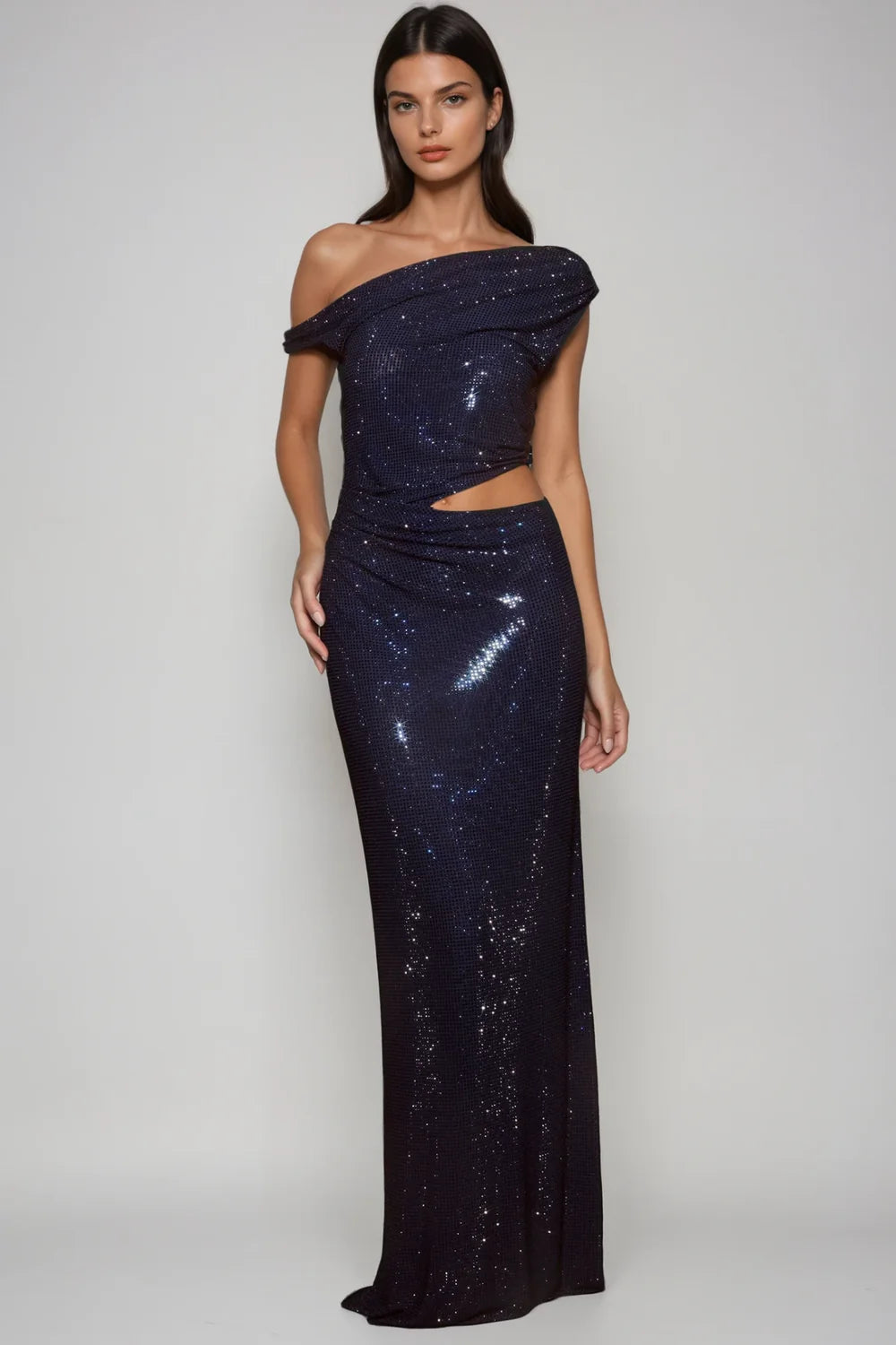 Ariana Crystal Cutout Gown