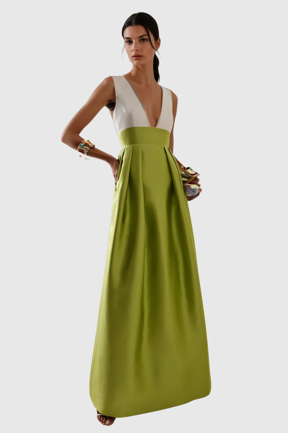 Aria Patchwork Evening Gown