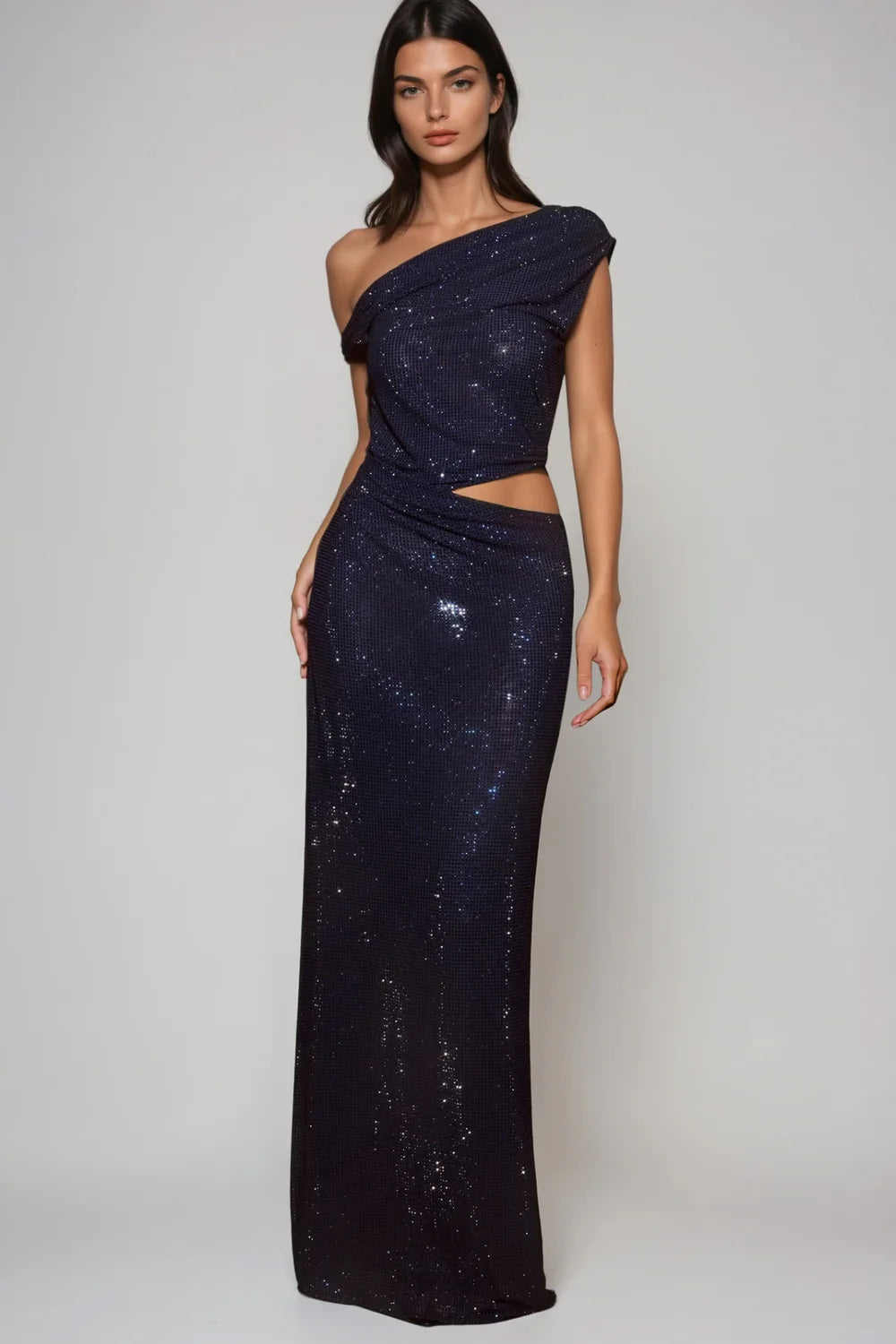 Ariana Crystal Cutout Gown