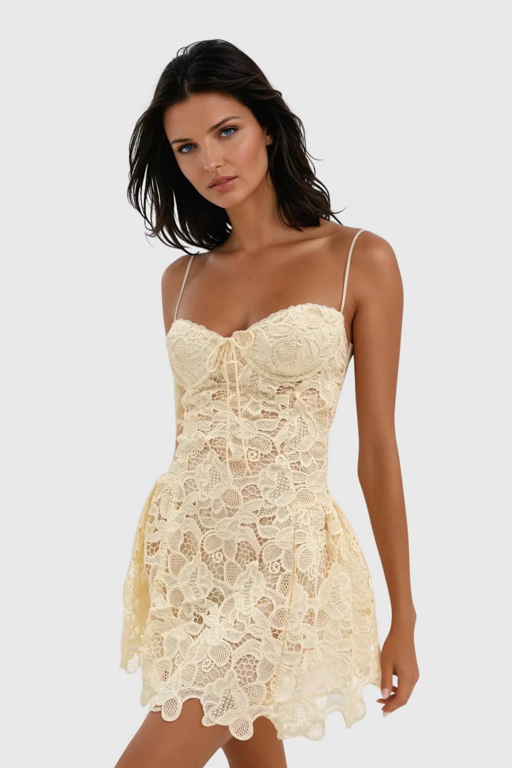 Mila Black Lace Mini