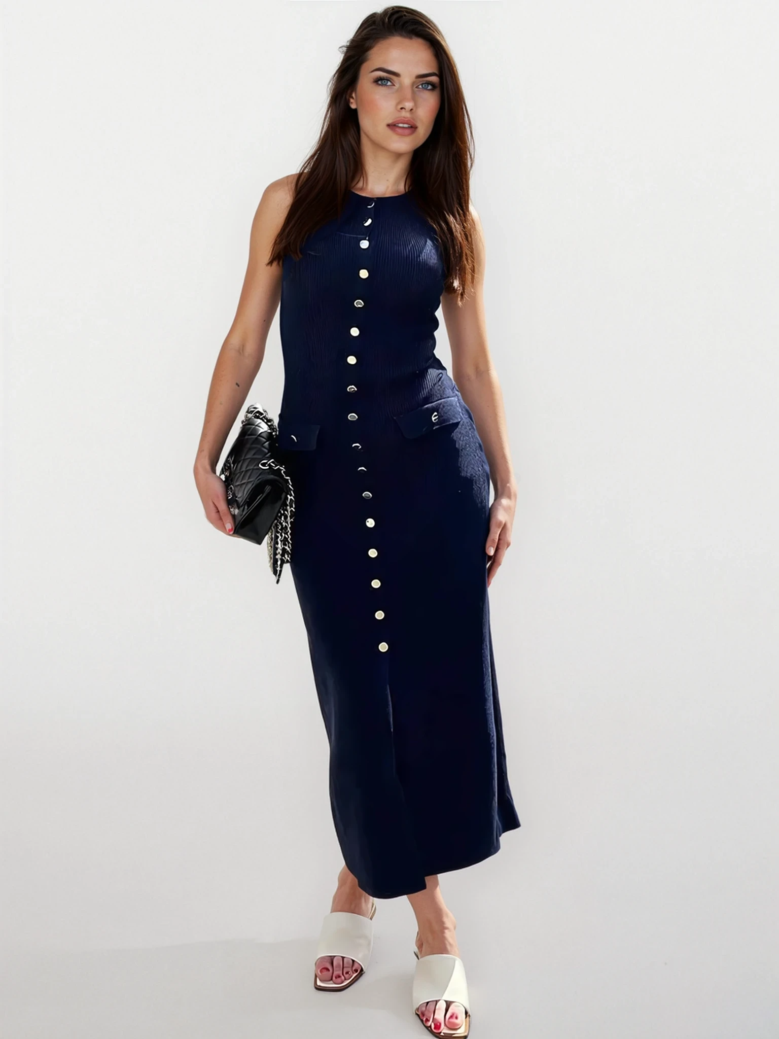 Novessa Slit Knit Maxi