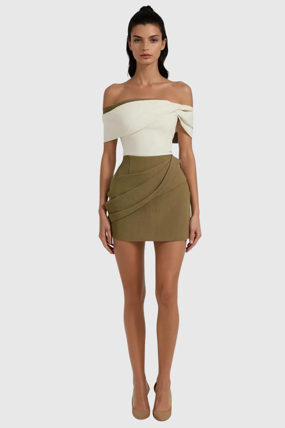Sienna Contrast Waist Mini